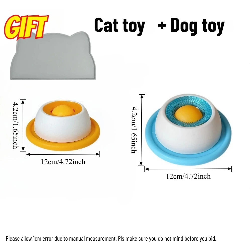 Lick Mat & Slow Feeder Bowl for Dogs & Cats