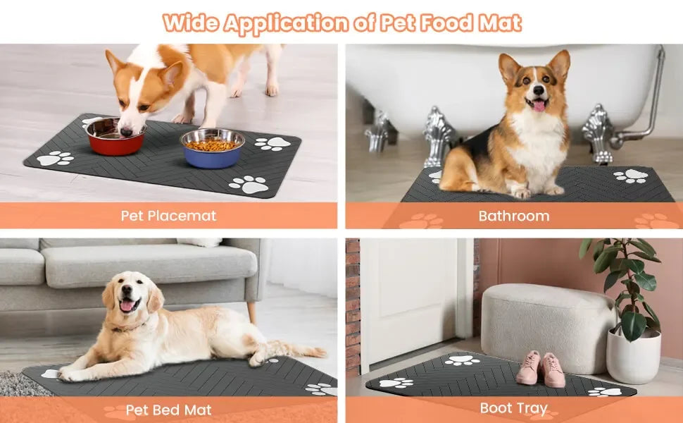 Absorbent Waterproof Pet Feeding Mat
