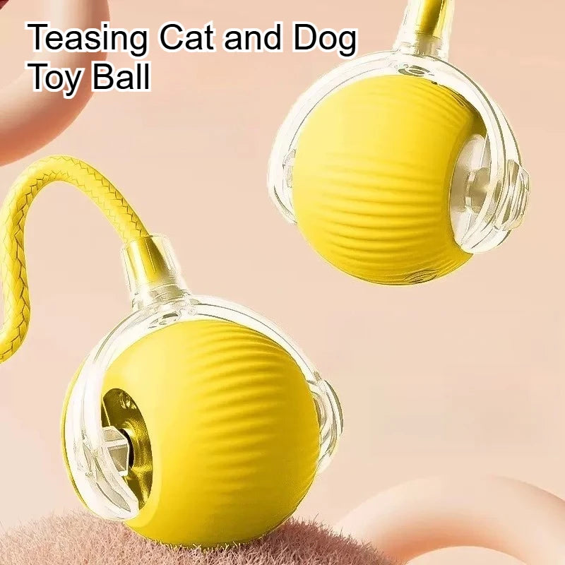 Self-Entertainment Rope Teaser Jumping Ball for Pets