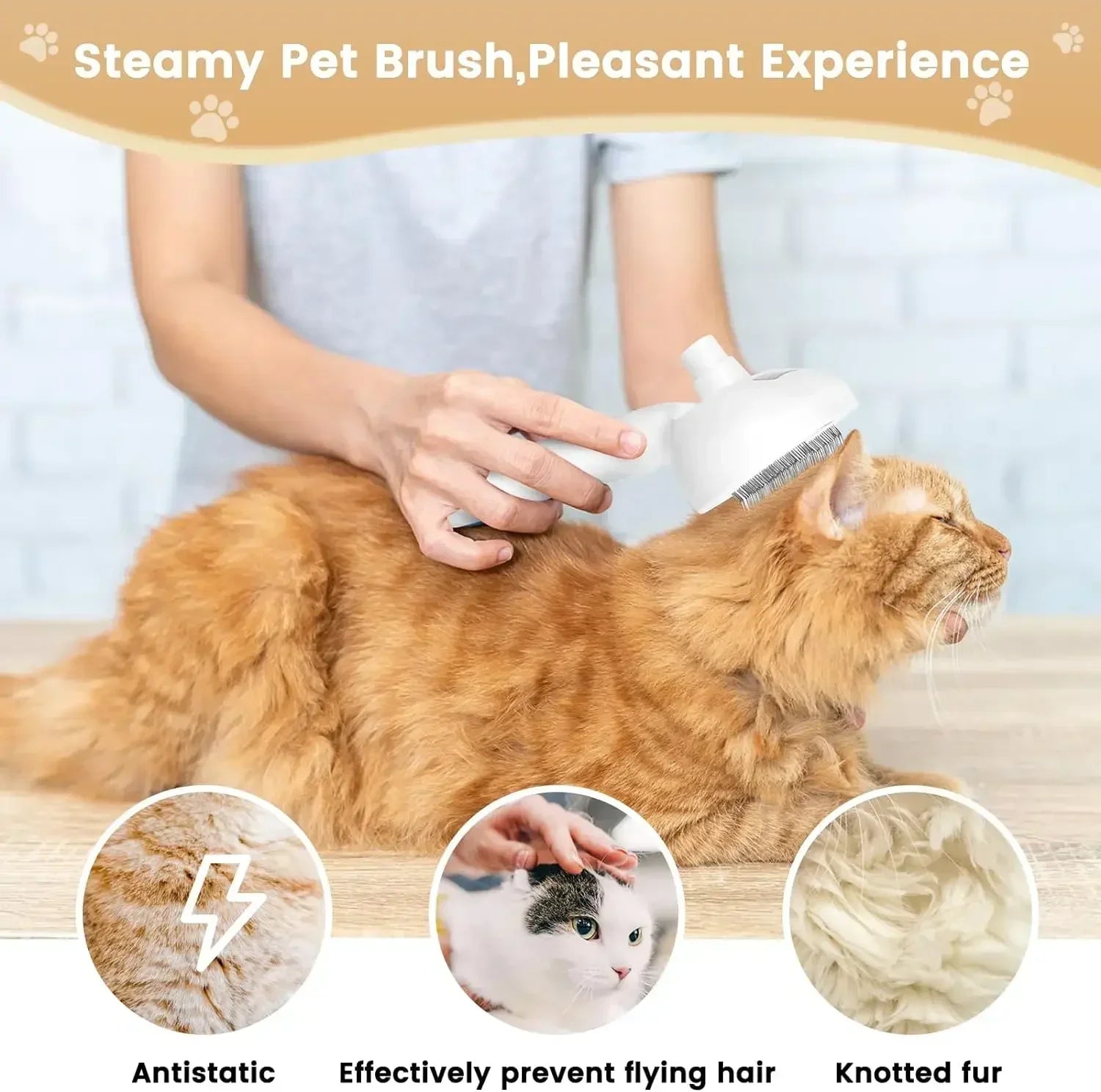Steam Spray Grooming & Styling Tool for Pets