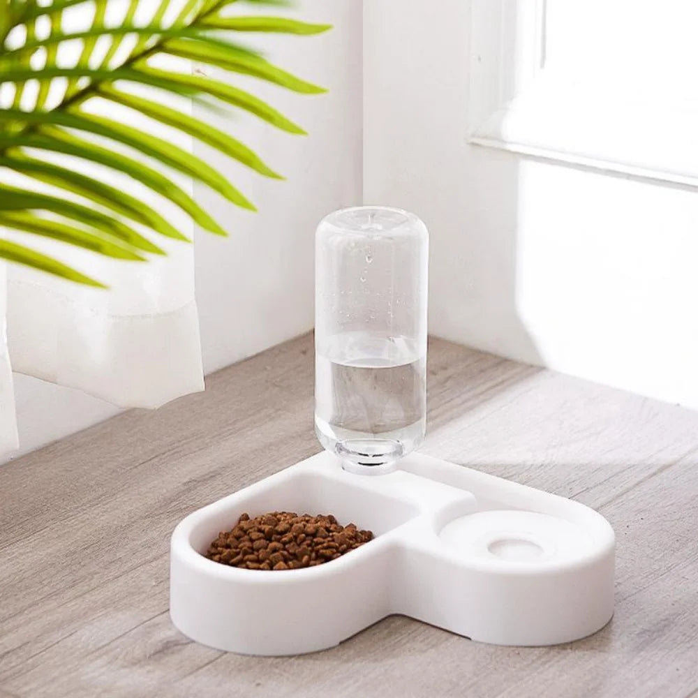 500ml Portable Auto-Refill Pet Food & Water Bowl