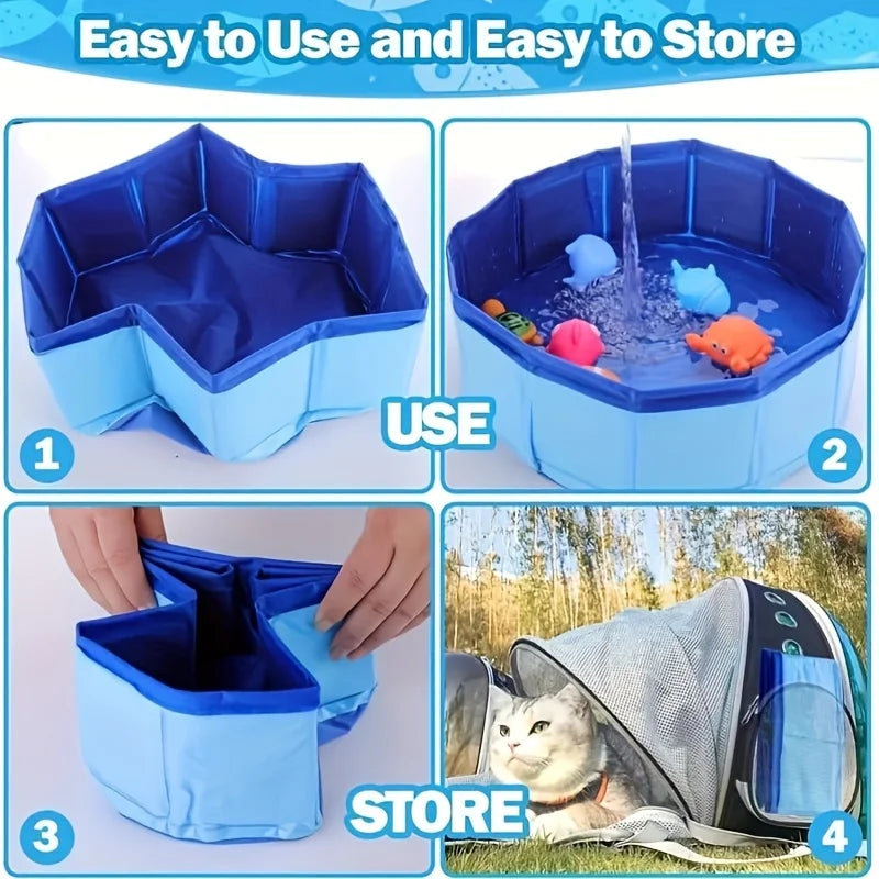 Outdoor Pet Splash Pool for Cats & Dogs