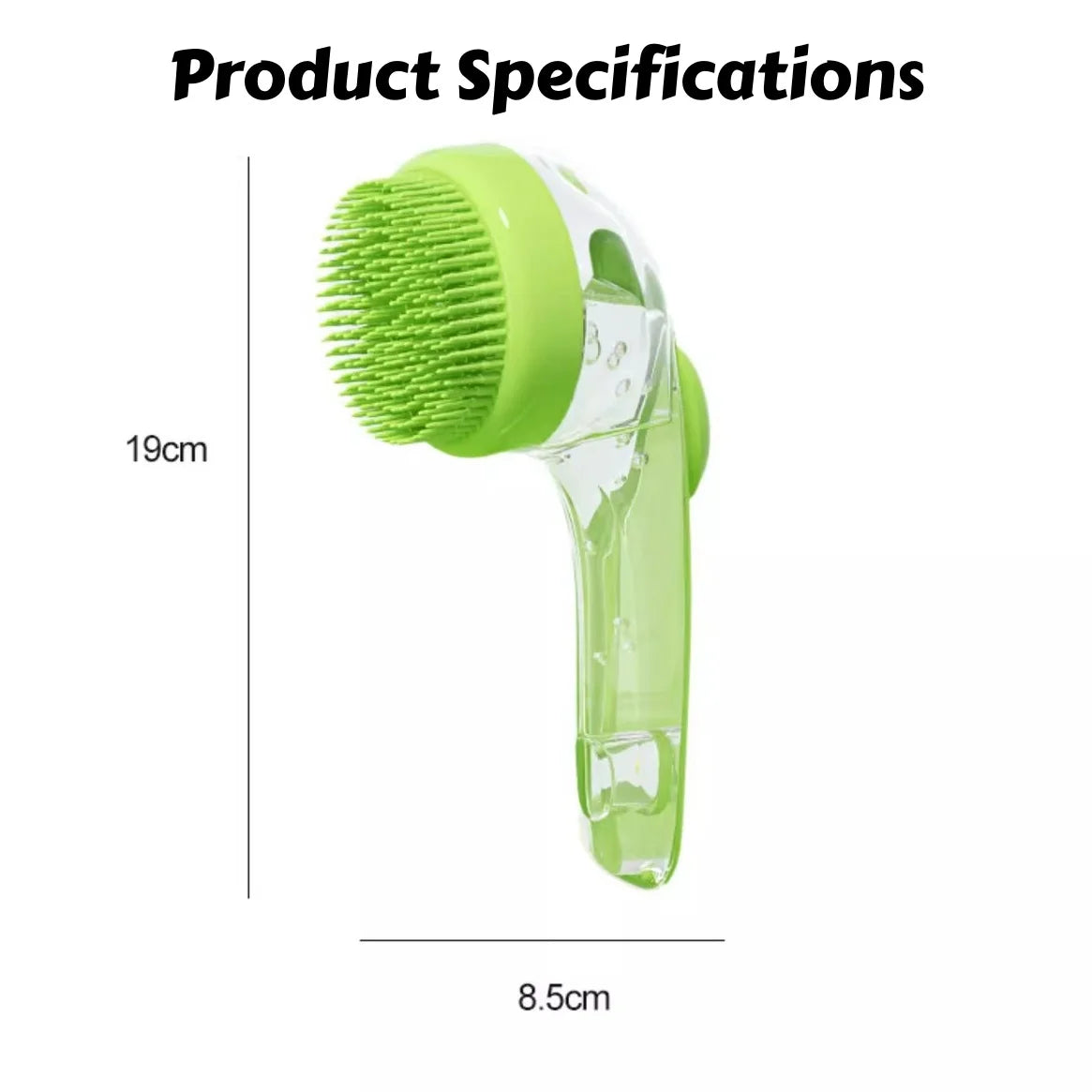 2-in-1 Massage & Bath Scrubbing Brush for Dogs & Cats