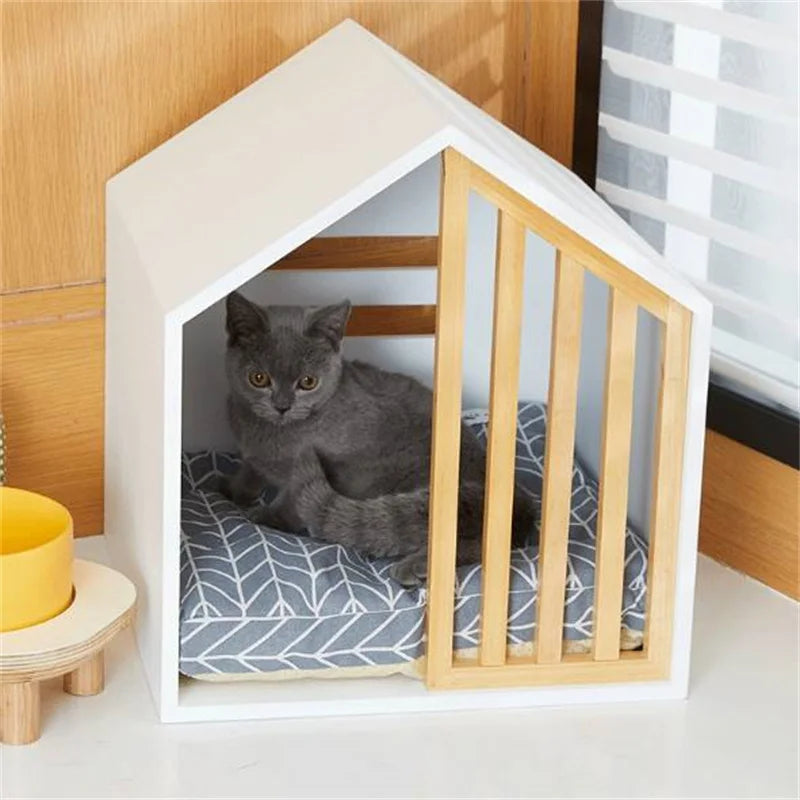 Wooden Indoor/Outdoor Pet House & Cage