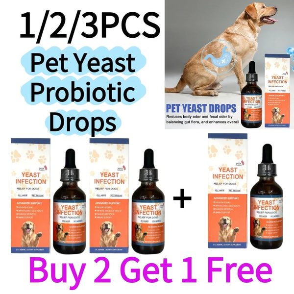 Yeast Probiotic Drops for Pet Gut Health