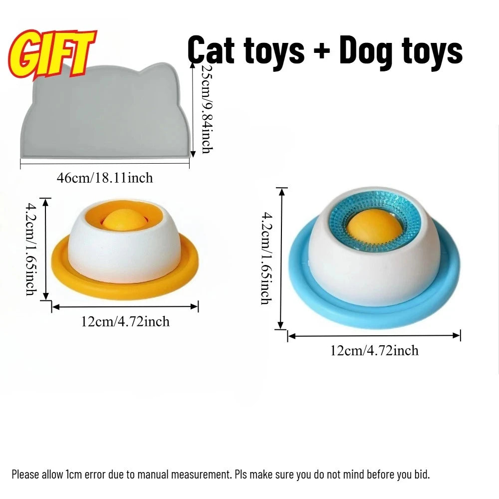 Lick Mat & Slow Feeder Bowl for Dogs & Cats