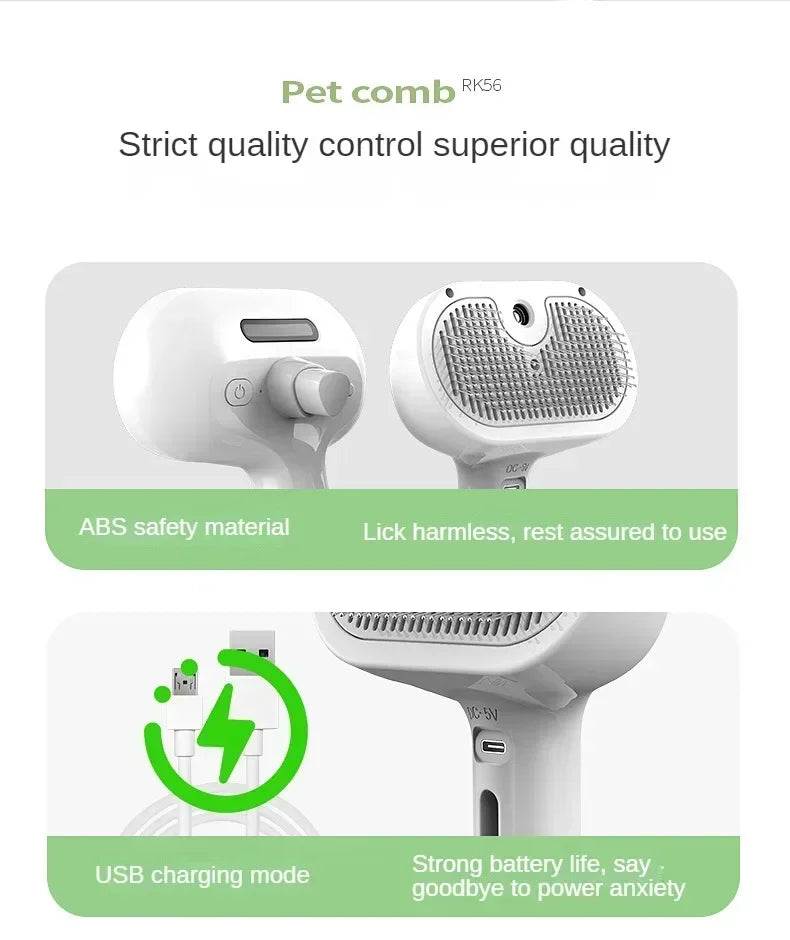 Steam Spray Grooming & Styling Tool for Pets