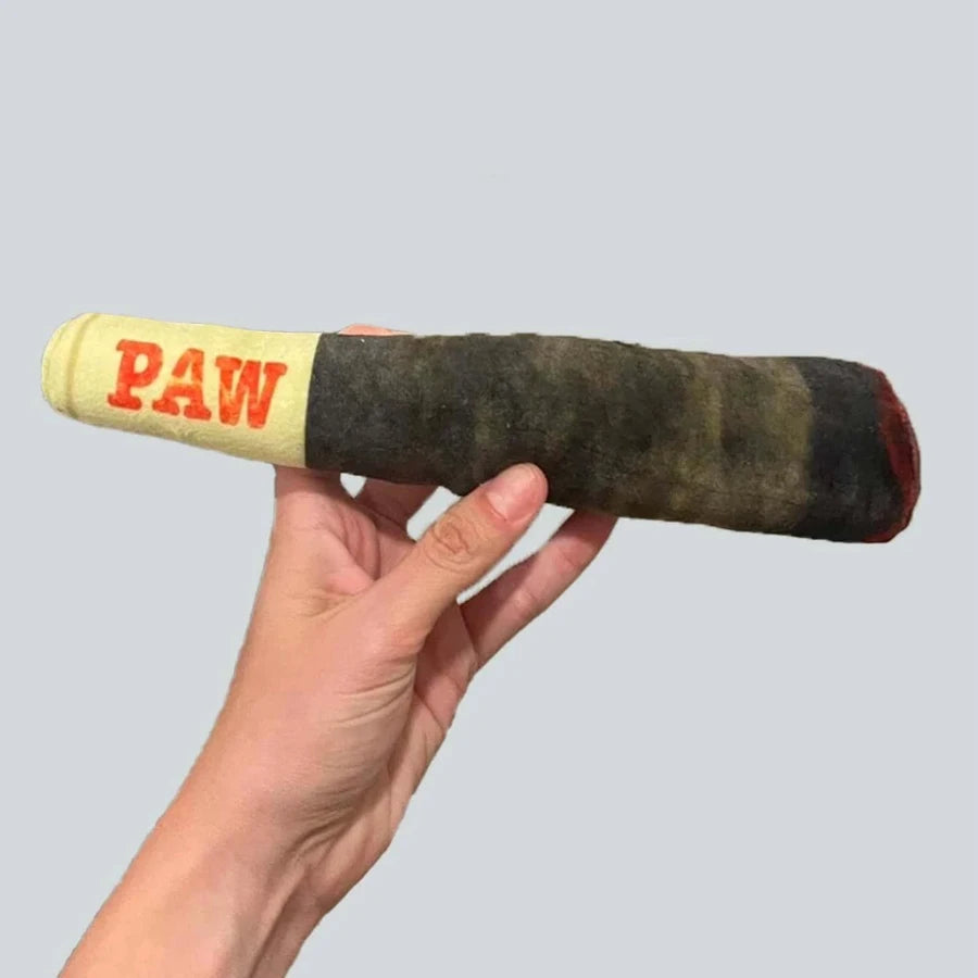 Cigar Plush Squeaky Chew Toy for Dogs