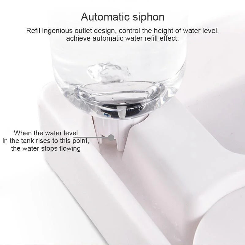 500ml Portable Auto-Refill Pet Food & Water Bowl