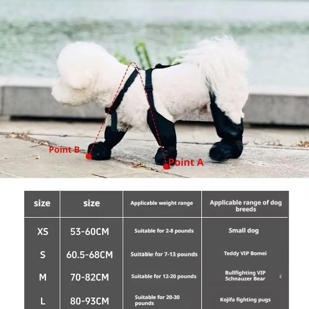 Non-Slip Waterproof Rain Boots for Dogs