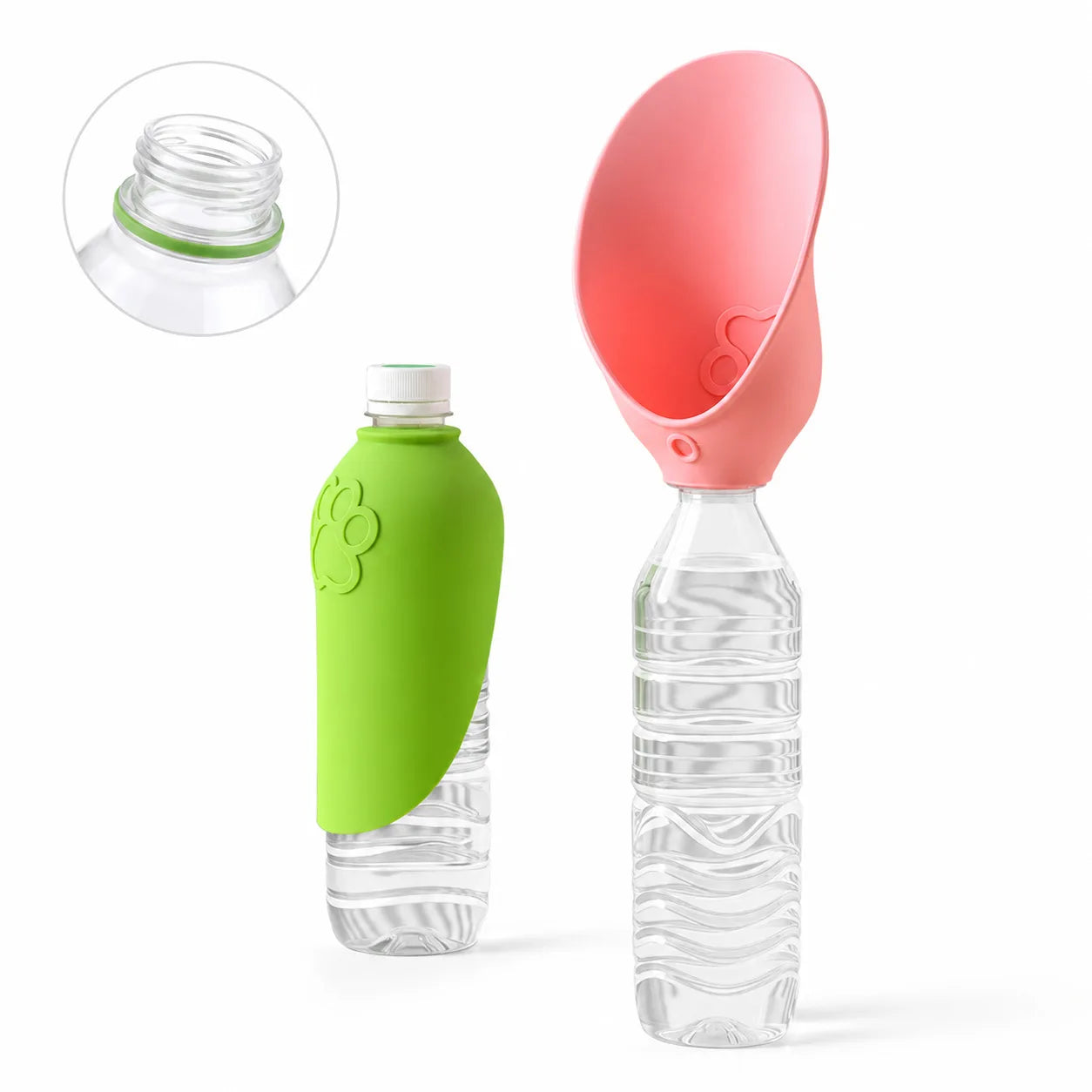 Foldable Leaf-Shaped Silicone Water Dispenser for Pets