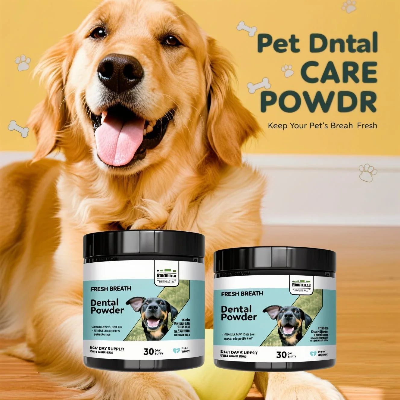 Dental Cleaning Powder for Dogs & Cats