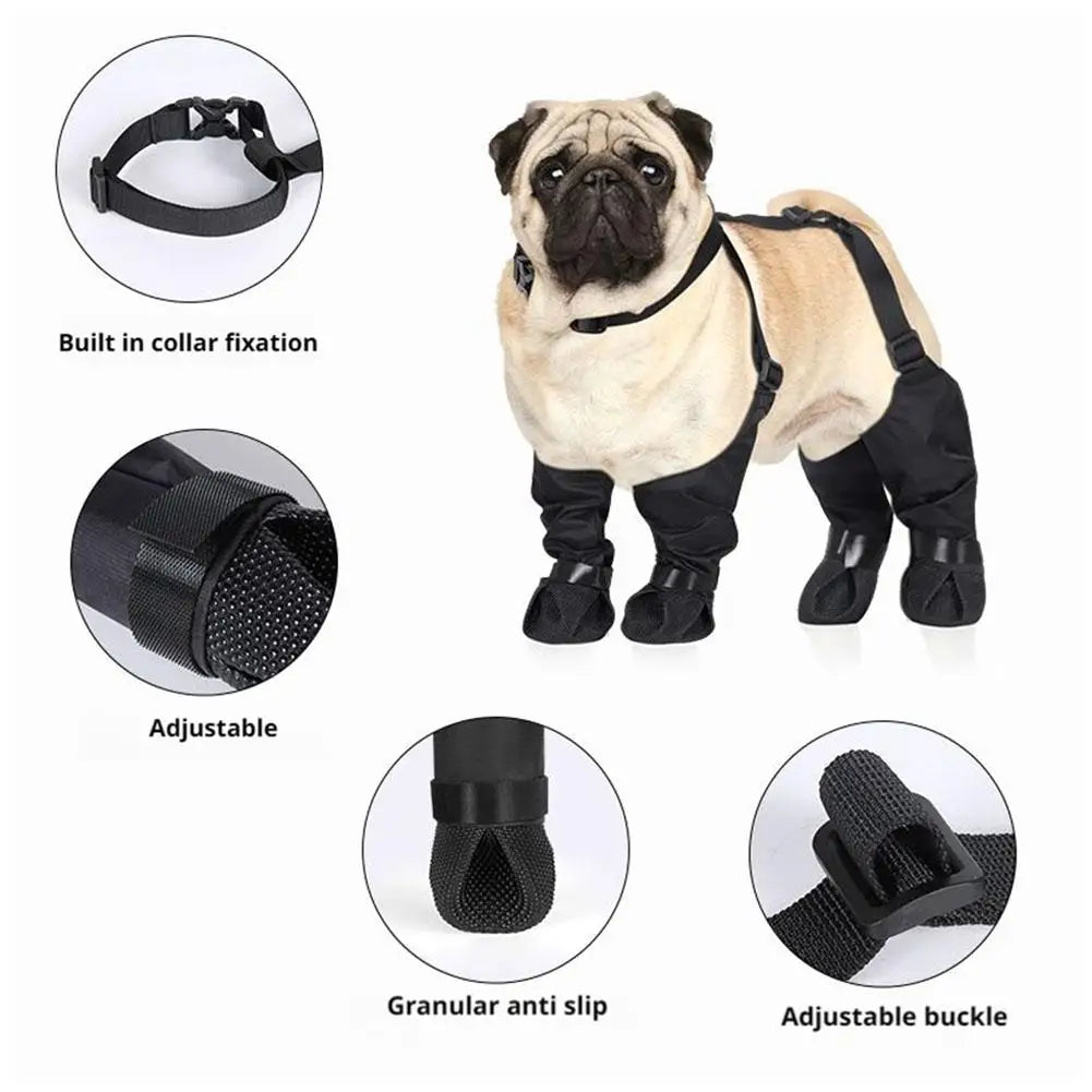 Non-Slip Waterproof Rain Boots for Dogs