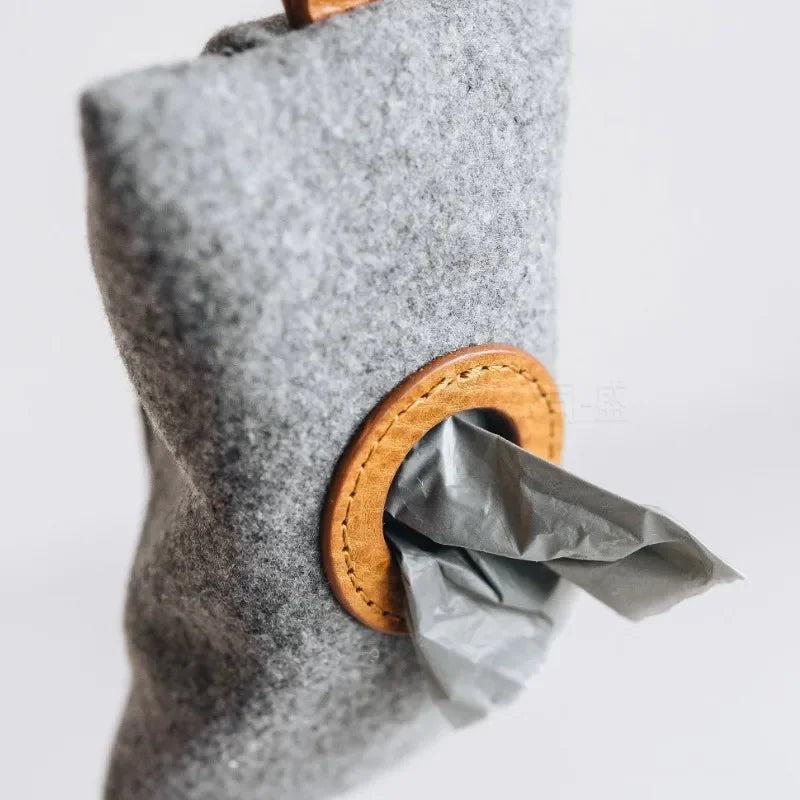 Poop Bag Dispenser with Reflective Handle