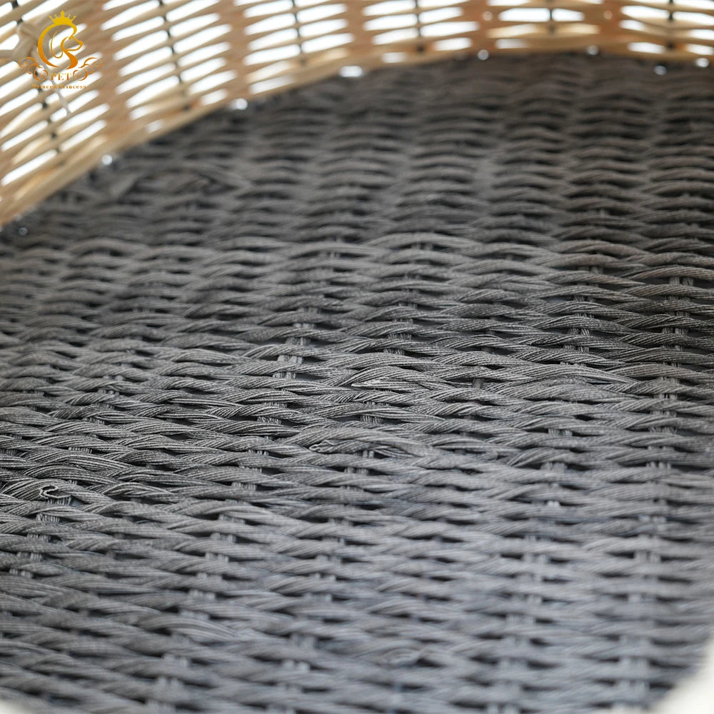 Rattan Pet House for Small Dogs & Cats