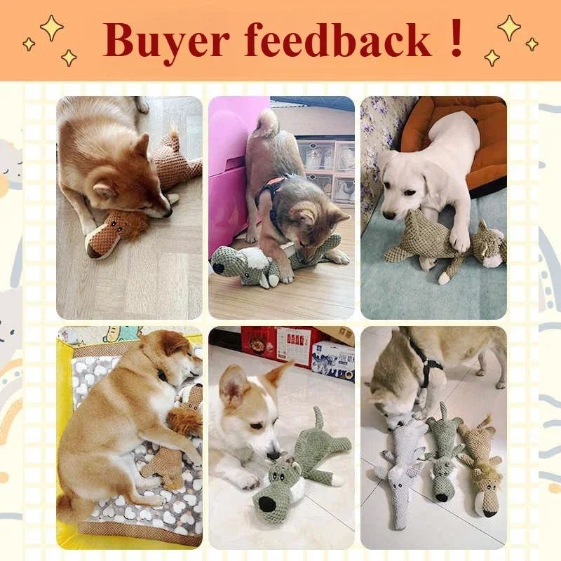 Plush Squeaky Stuffed Chew Toy for Dogs