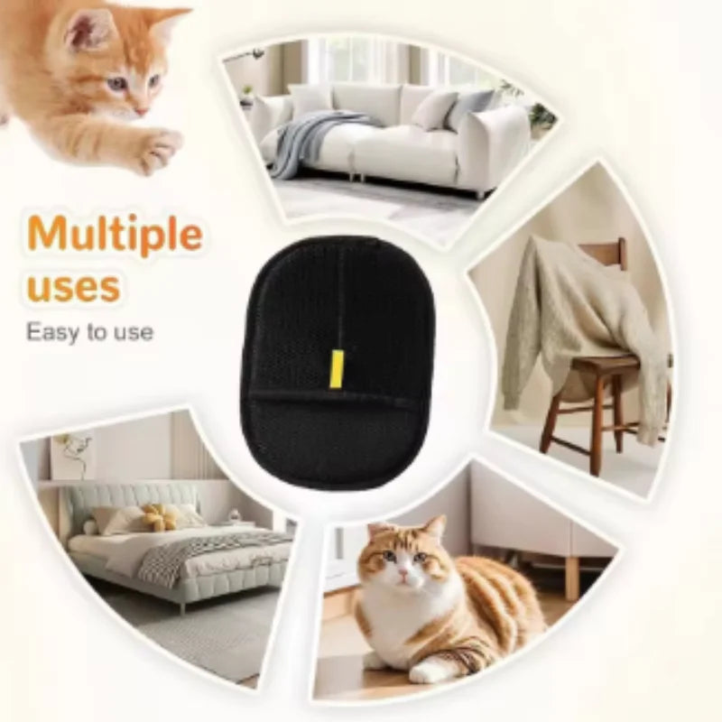 Pet Hair Removal Grooming Glove for Sofas & Clothes