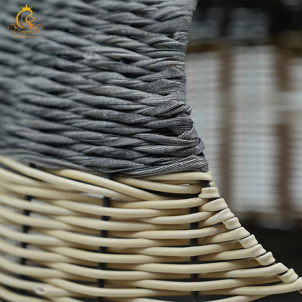 Rattan Pet House for Small Dogs & Cats
