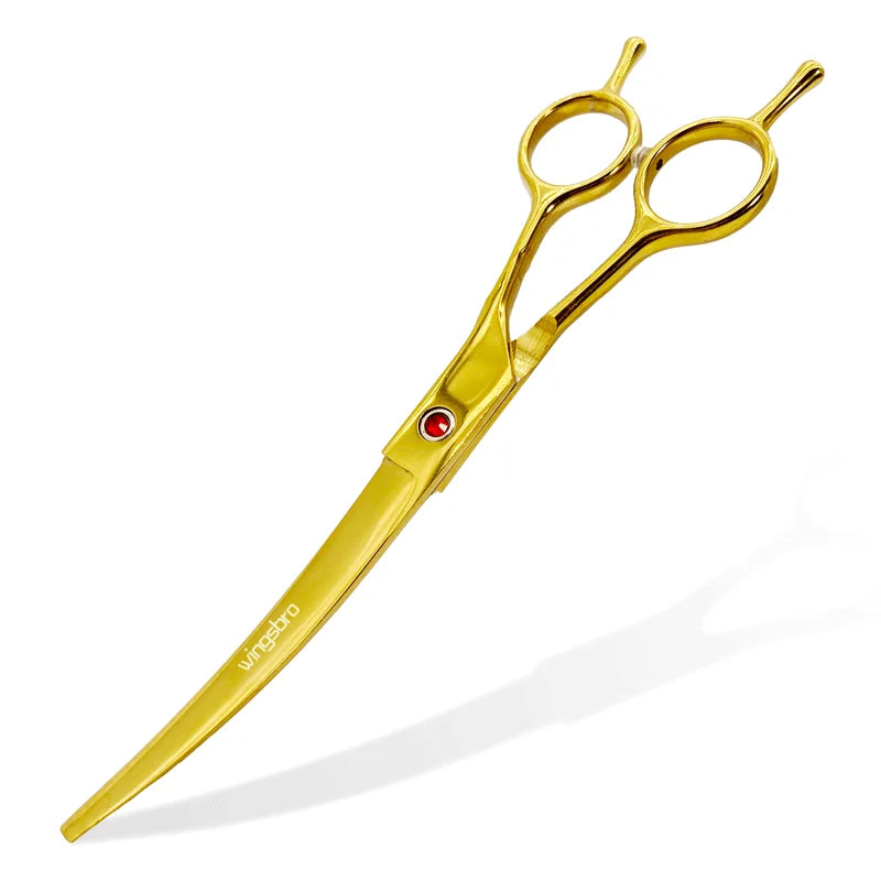 7-Inch Curved Grooming Scissors for Dogs