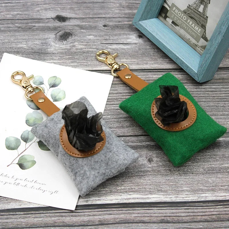 Poop Bag Dispenser with Reflective Handle