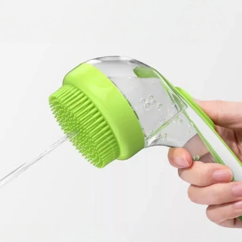 2-in-1 Massage & Bath Scrubbing Brush for Dogs & Cats