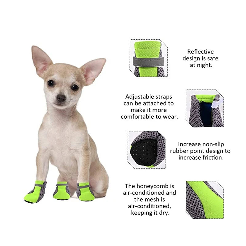 Breathable Waterproof Summer Shoes for Small & Medium Dogs