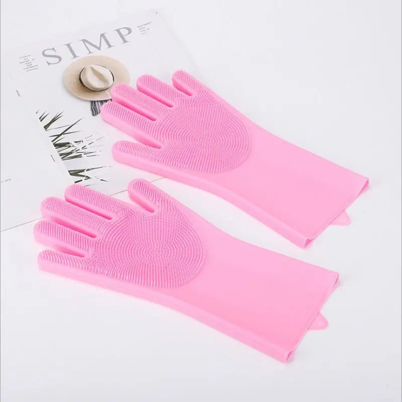 Silicone Bath Scrubber & Hair Removal Glove for Pets