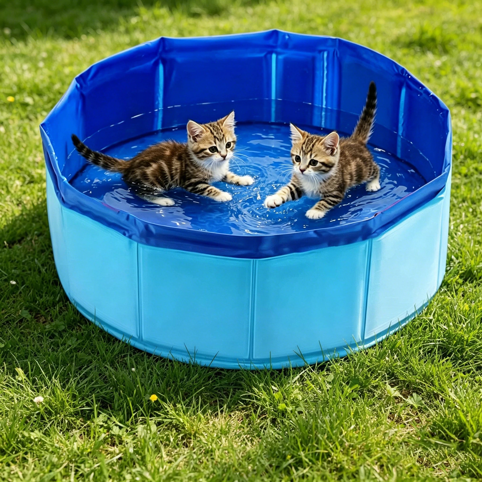Outdoor Pet Splash Pool for Cats & Dogs