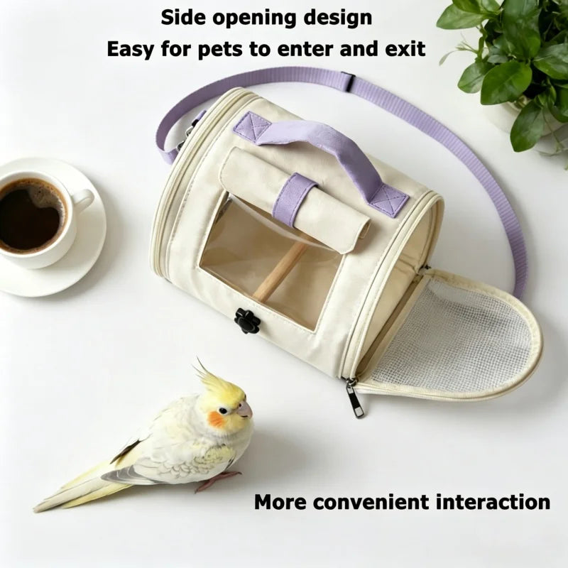 Multifunctional Portable Pet Carrier Bag with Feeding Bowl