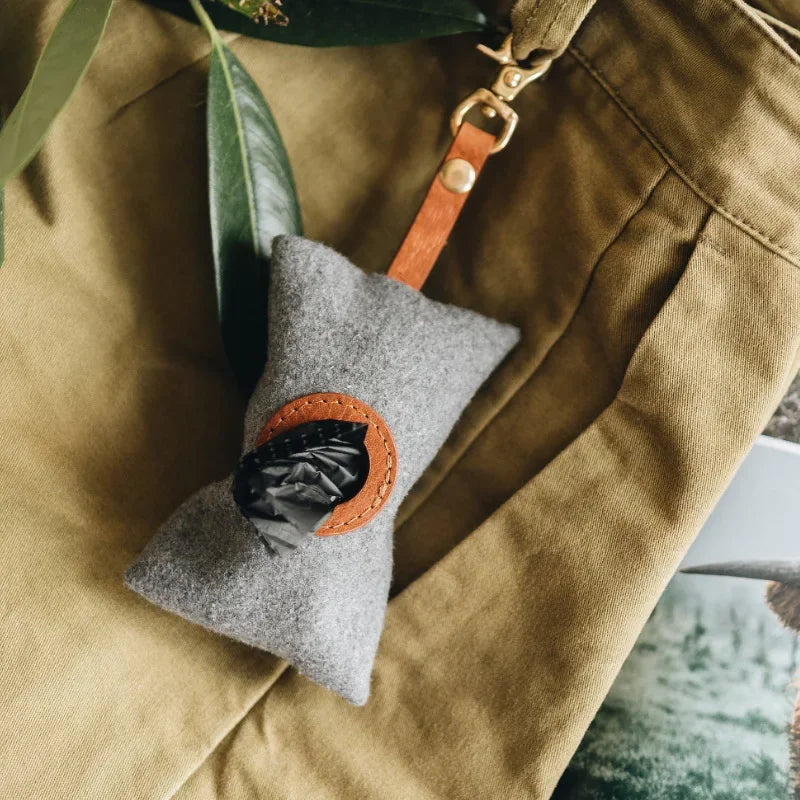 Poop Bag Dispenser with Reflective Handle