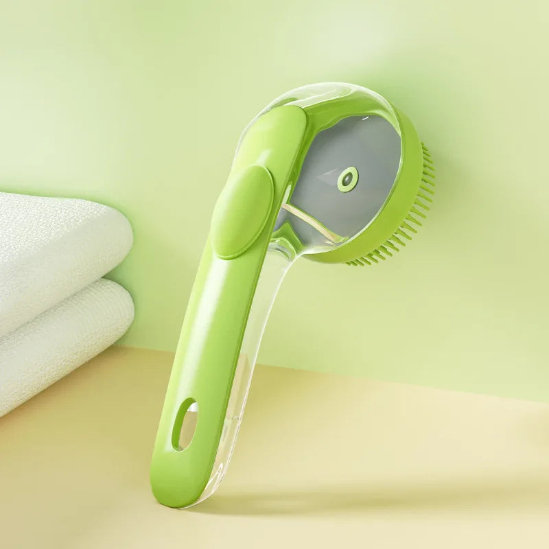2-in-1 Massage & Bath Scrubbing Brush for Dogs & Cats