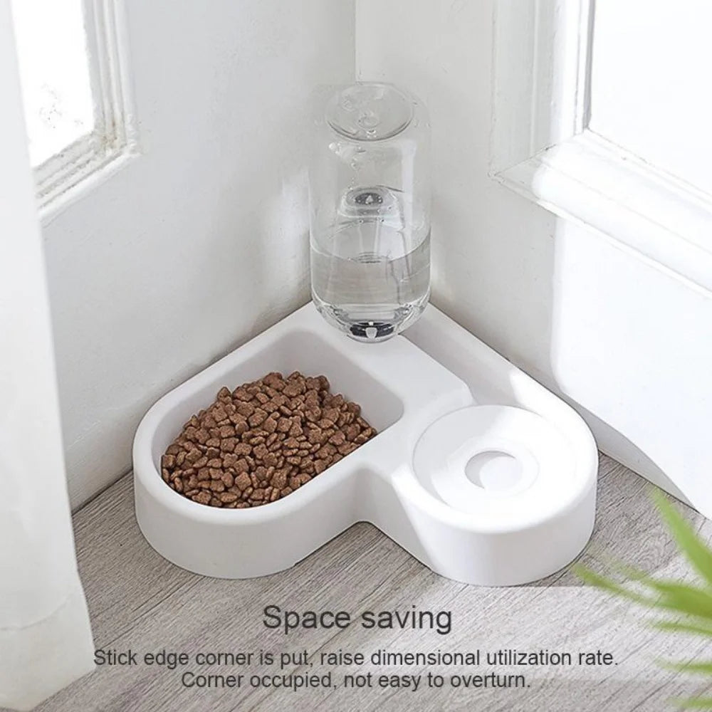 500ml Portable Auto-Refill Pet Food & Water Bowl