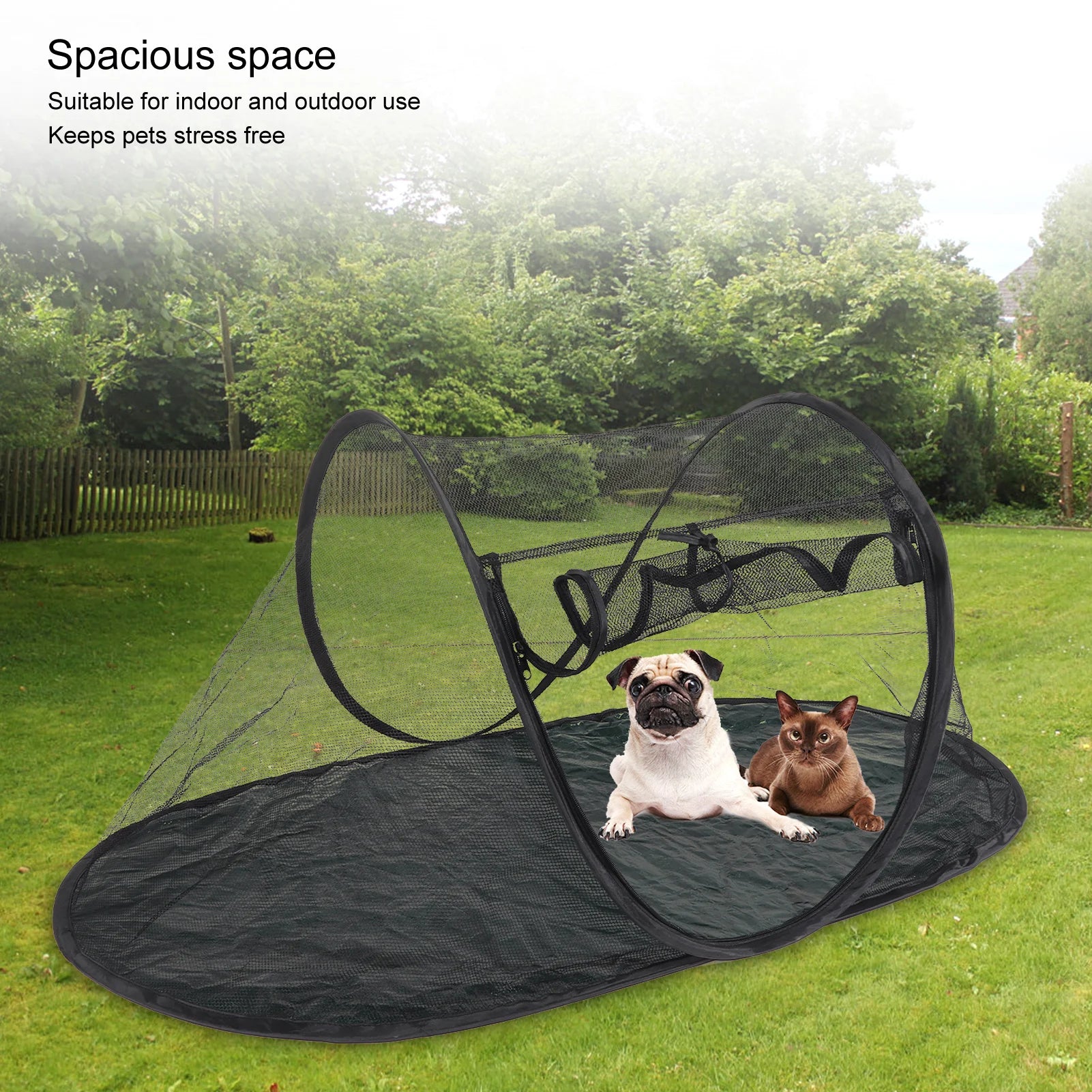 Foldable Breathable Outdoor Cat & Dog Enclosure Tent