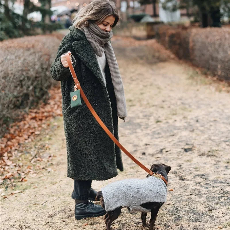 Poop Bag Dispenser with Reflective Handle