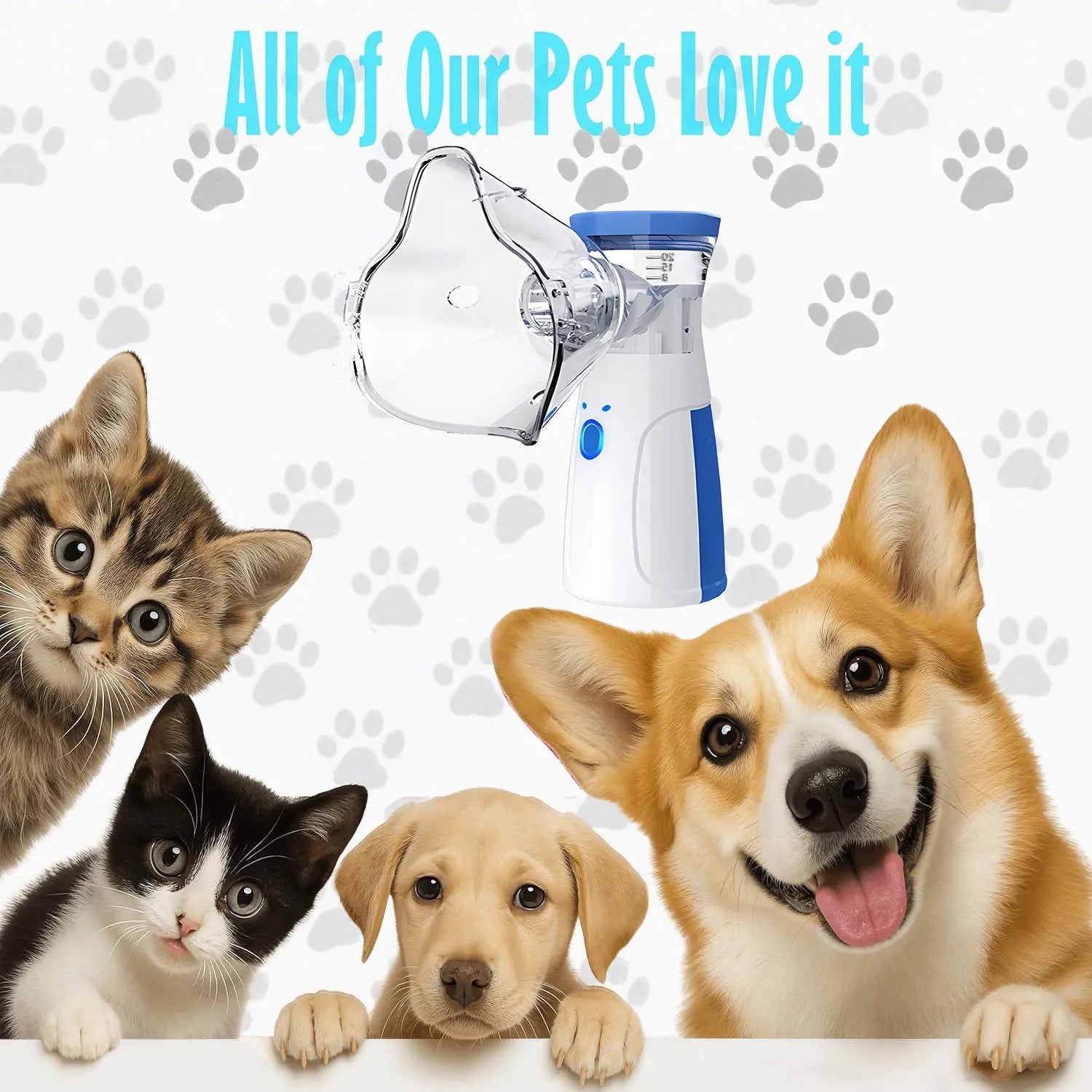 Handheld Pet Nebulizer for Respiratory Relief
