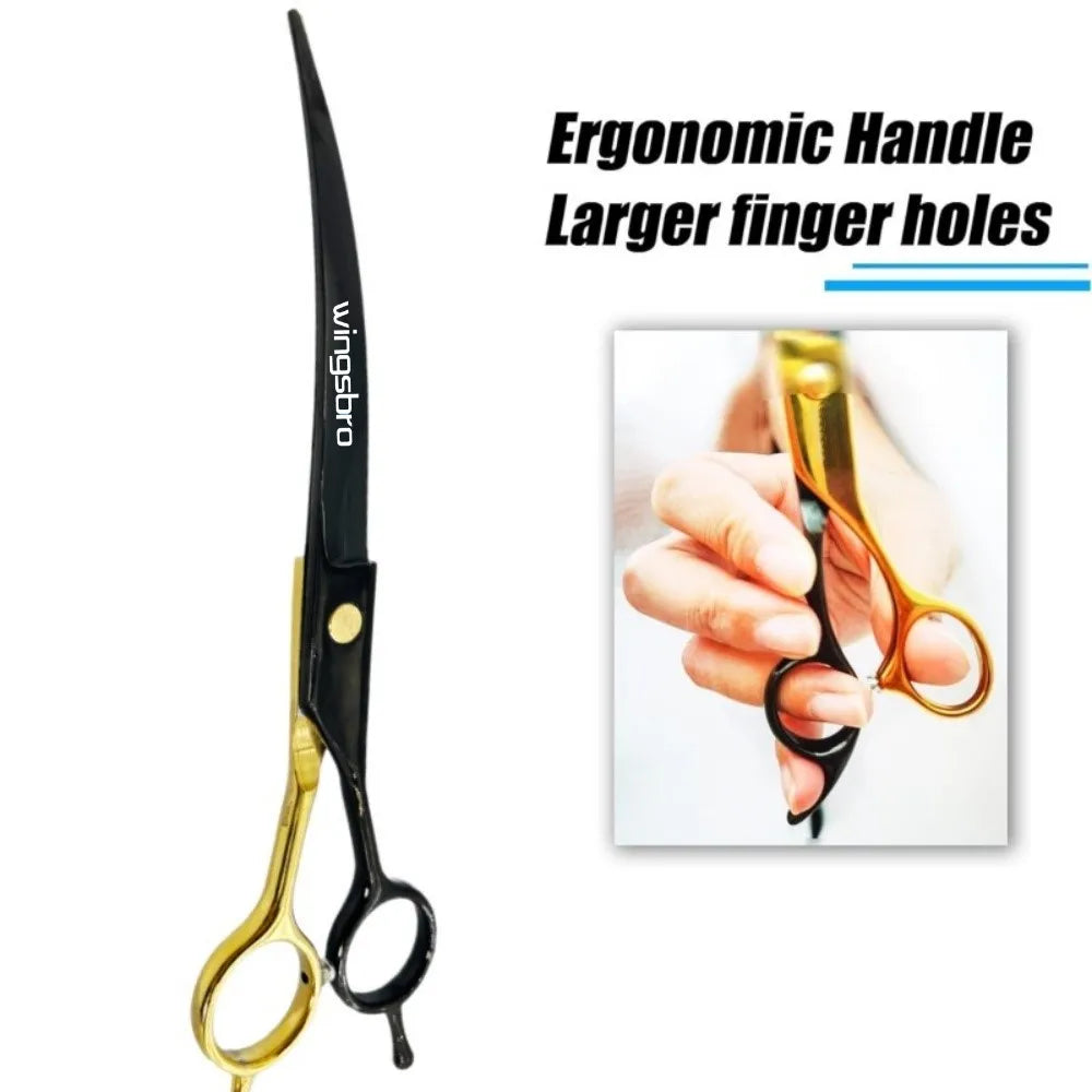 7-Inch Curved Grooming Scissors for Dogs