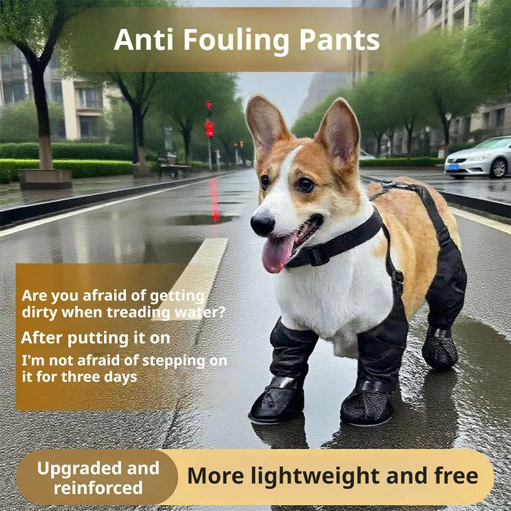 Non-Slip Waterproof Rain Boots for Dogs