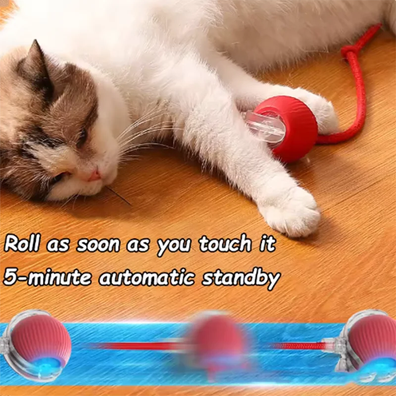 Self-Entertainment Rope Teaser Jumping Ball for Pets