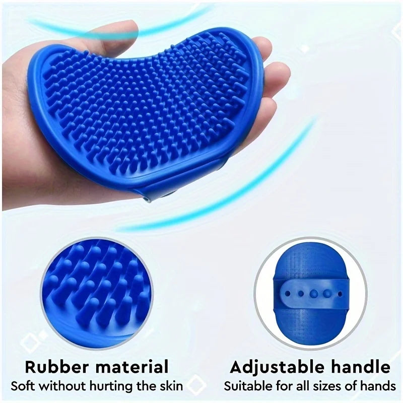 2-Piece Grooming & Bath Brush Kit for Pets