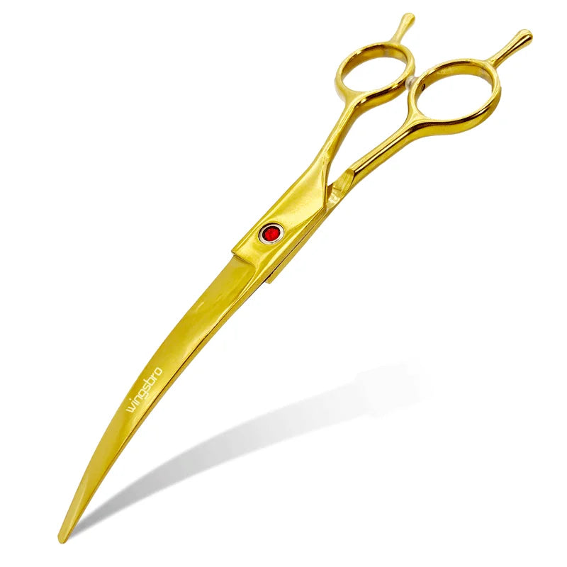 7-Inch Curved Grooming Scissors for Dogs