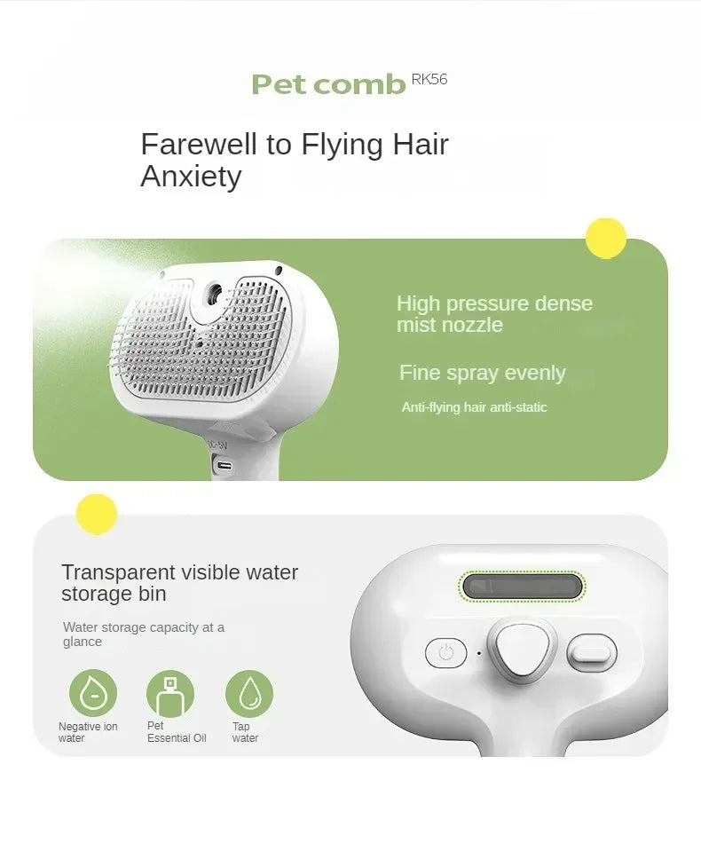 Steam Spray Grooming & Styling Tool for Pets