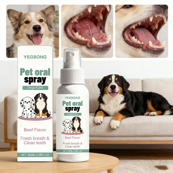 No-Rinse Oral Spray for Fresh Breath in Dogs & Cats