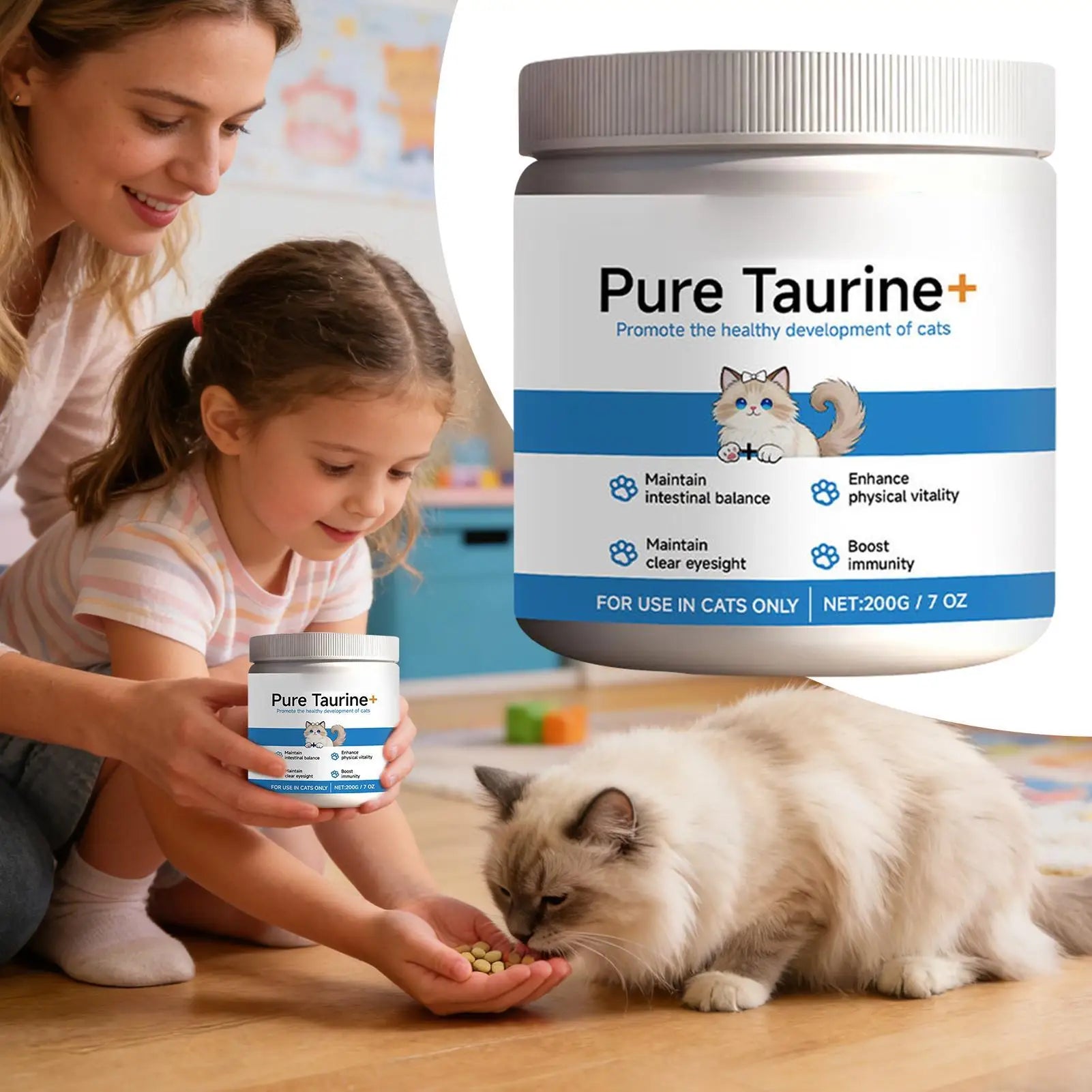 Taurine Powder for Cat Heart & Vision Health