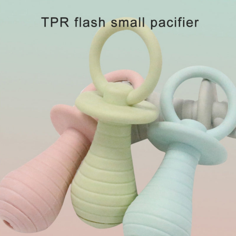 Rubber Pacifier Squeaky Toy for Puppies & Kittens