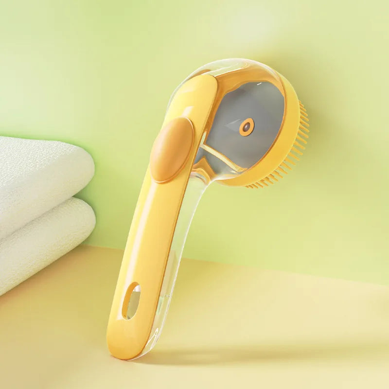 2-in-1 Massage & Bath Scrubbing Brush for Dogs & Cats