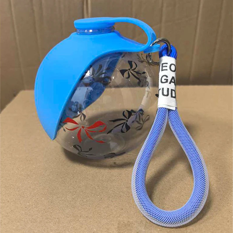 Spherical Foldable Outdoor Water Dispenser for Pets