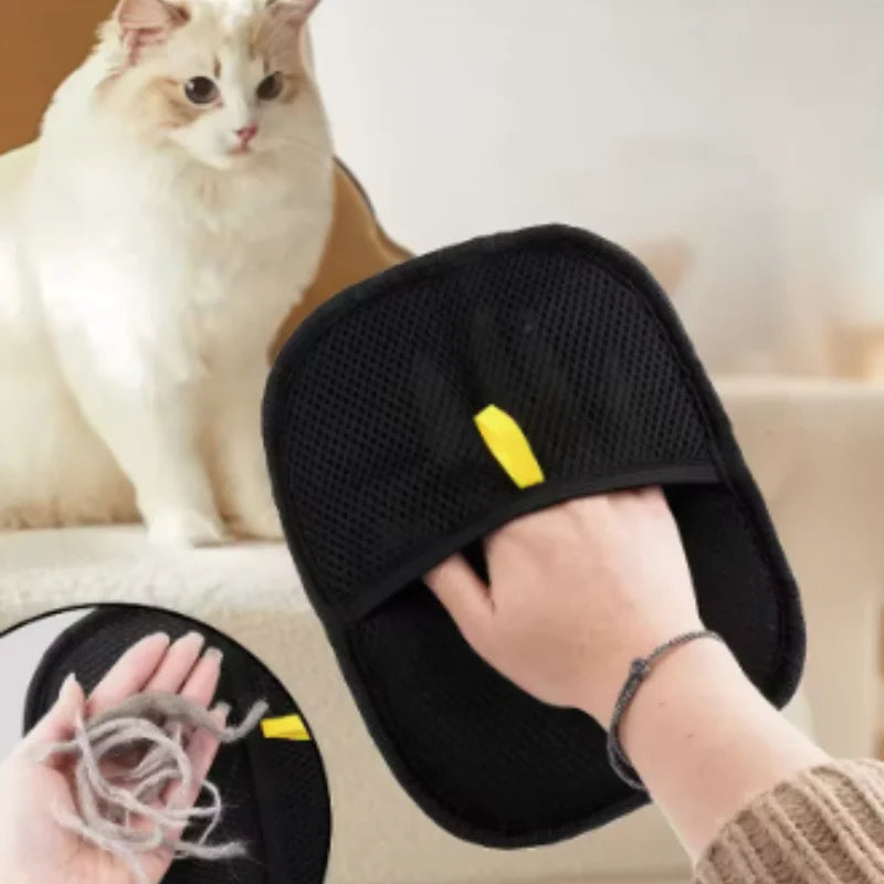 Pet Hair Removal Grooming Glove for Sofas & Clothes