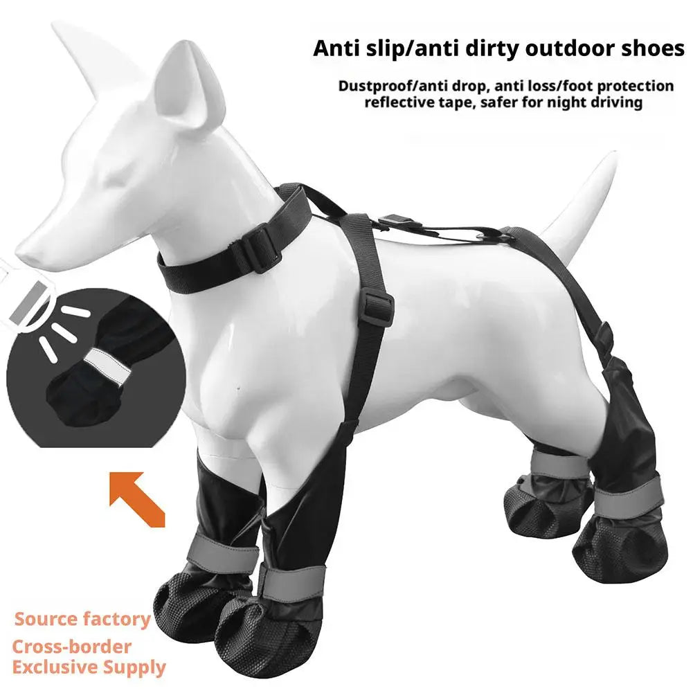 Non-Slip Waterproof Rain Boots for Dogs
