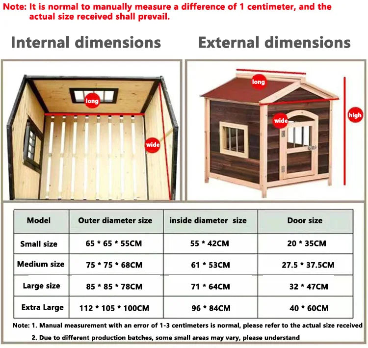 Large Wooden Outdoor Dog House