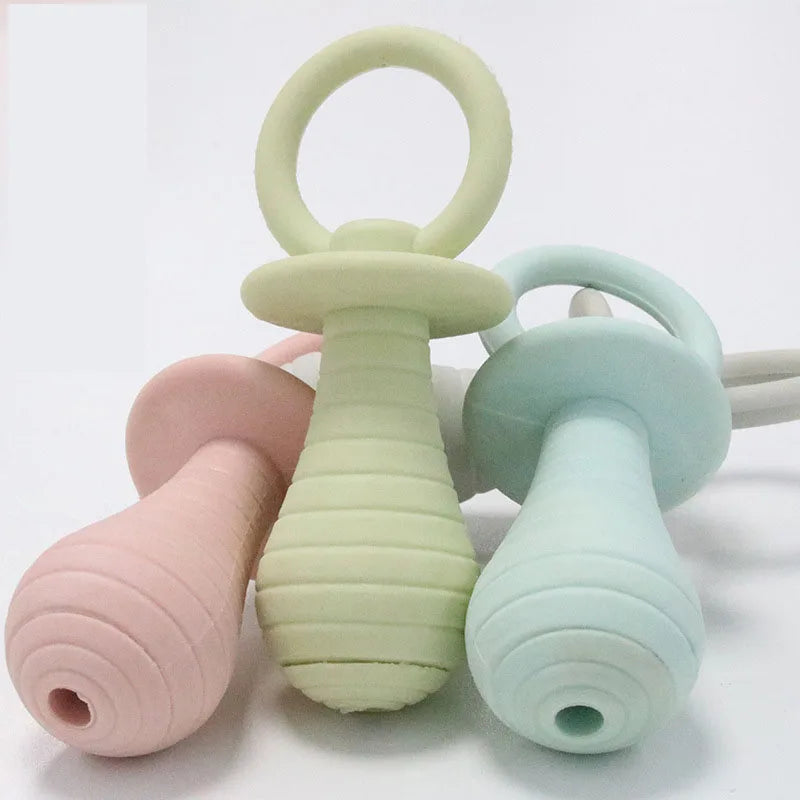 Rubber Pacifier Squeaky Toy for Puppies & Kittens